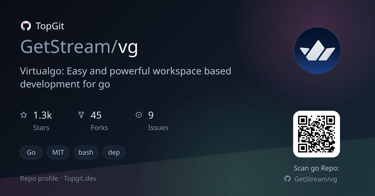 TopGit repo profile image for GetStream/vg