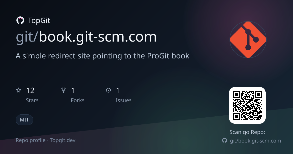 TopGit repo profile image for git/book.git-scm.com