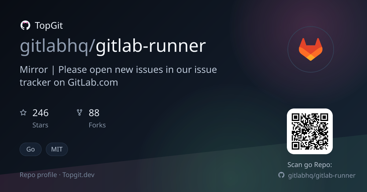TopGit repo profile image for gitlabhq/gitlab-runner