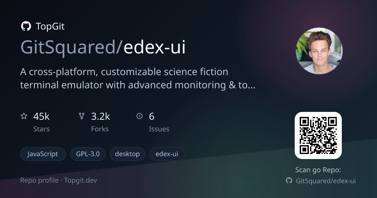 TopGit repo profile image for GitSquared/edex-ui