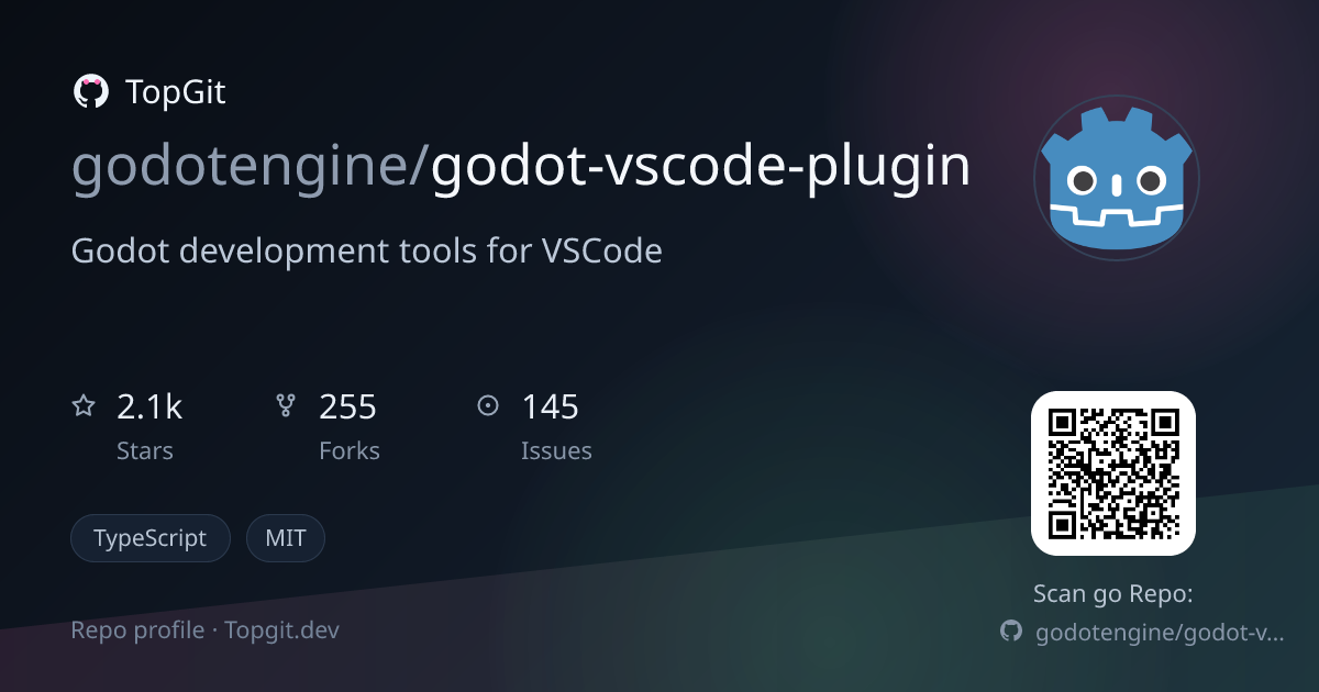 TopGit repo profile image for godotengine/godot-vscode-plugin