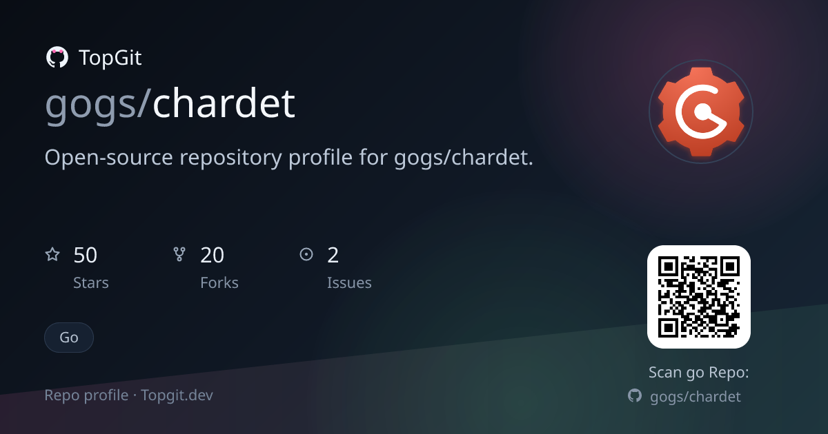 TopGit repo profile image for gogs/chardet