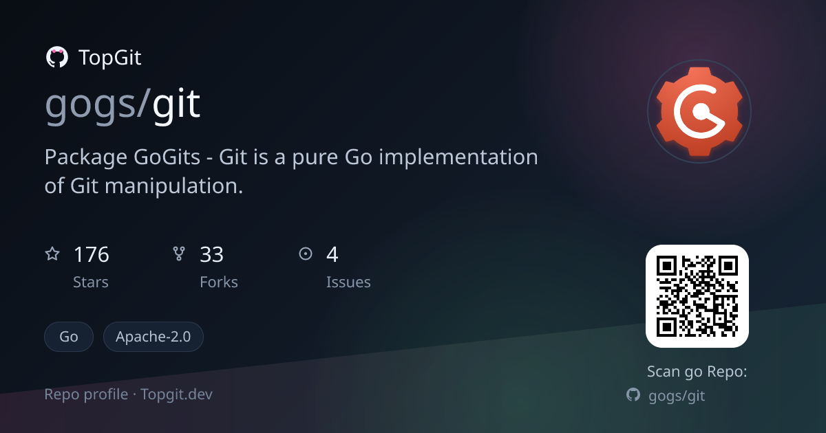 TopGit repo profile image for gogs/git