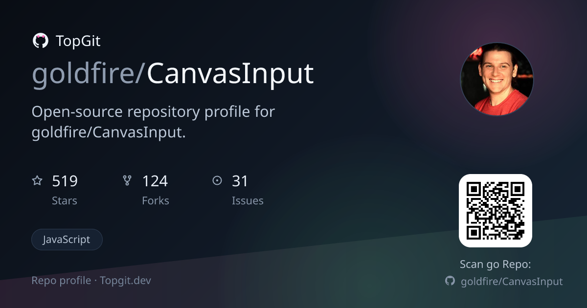 TopGit repo profile image for goldfire/CanvasInput