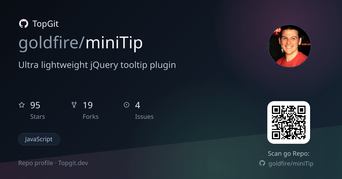 TopGit repo profile image for goldfire/miniTip