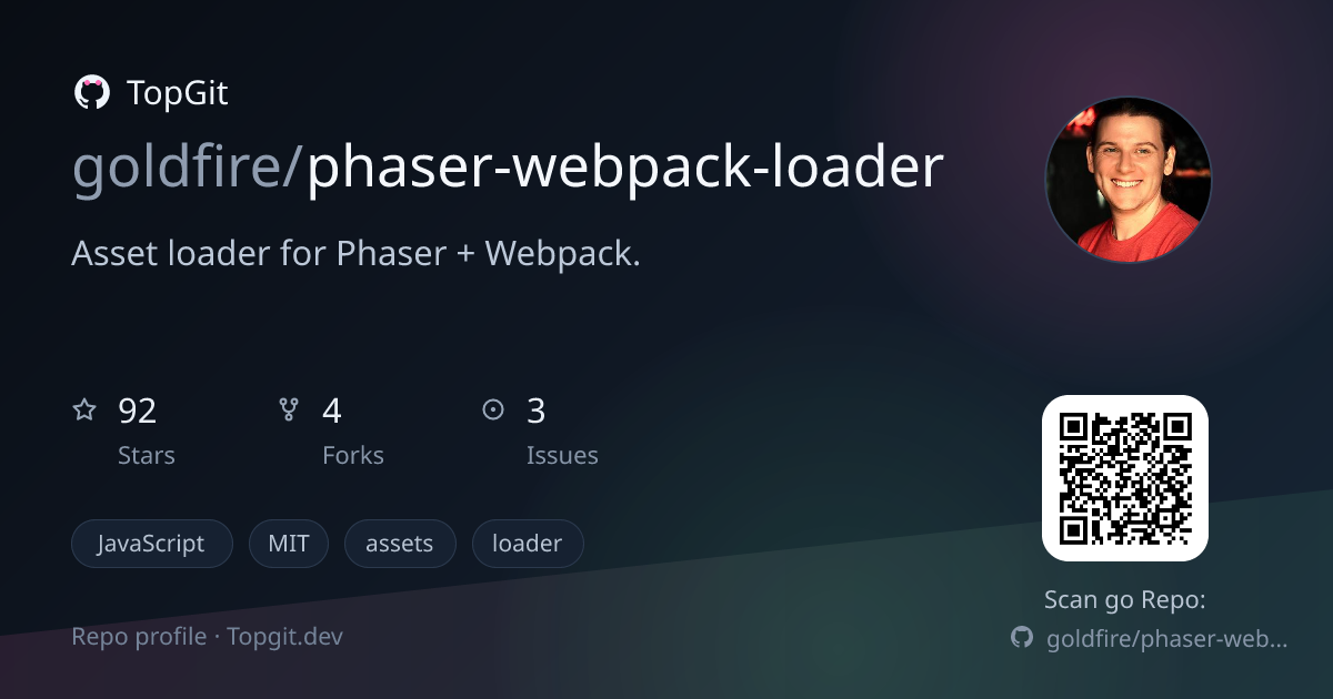 TopGit repo profile image for goldfire/phaser-webpack-loader