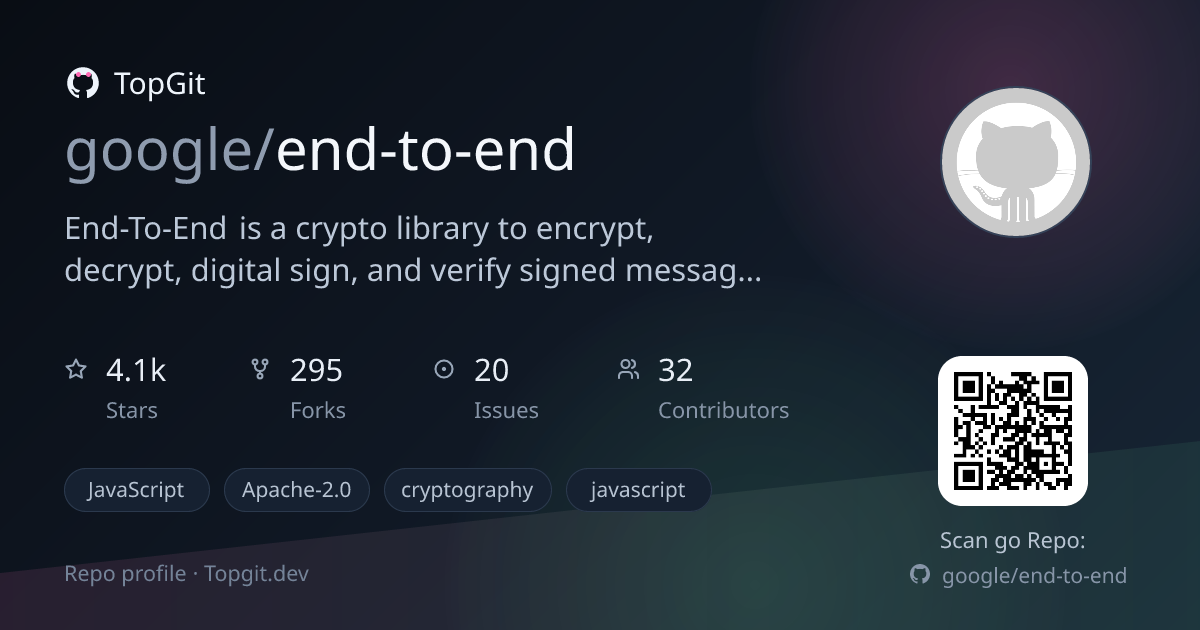 TopGit repo profile image for google/end-to-end