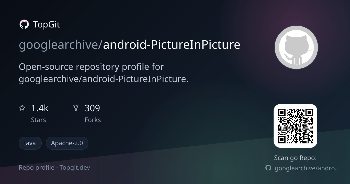 TopGit repo profile image for googlearchive/android-PictureInPicture