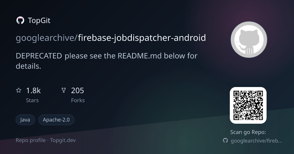TopGit repo profile image for googlearchive/firebase-jobdispatcher-android