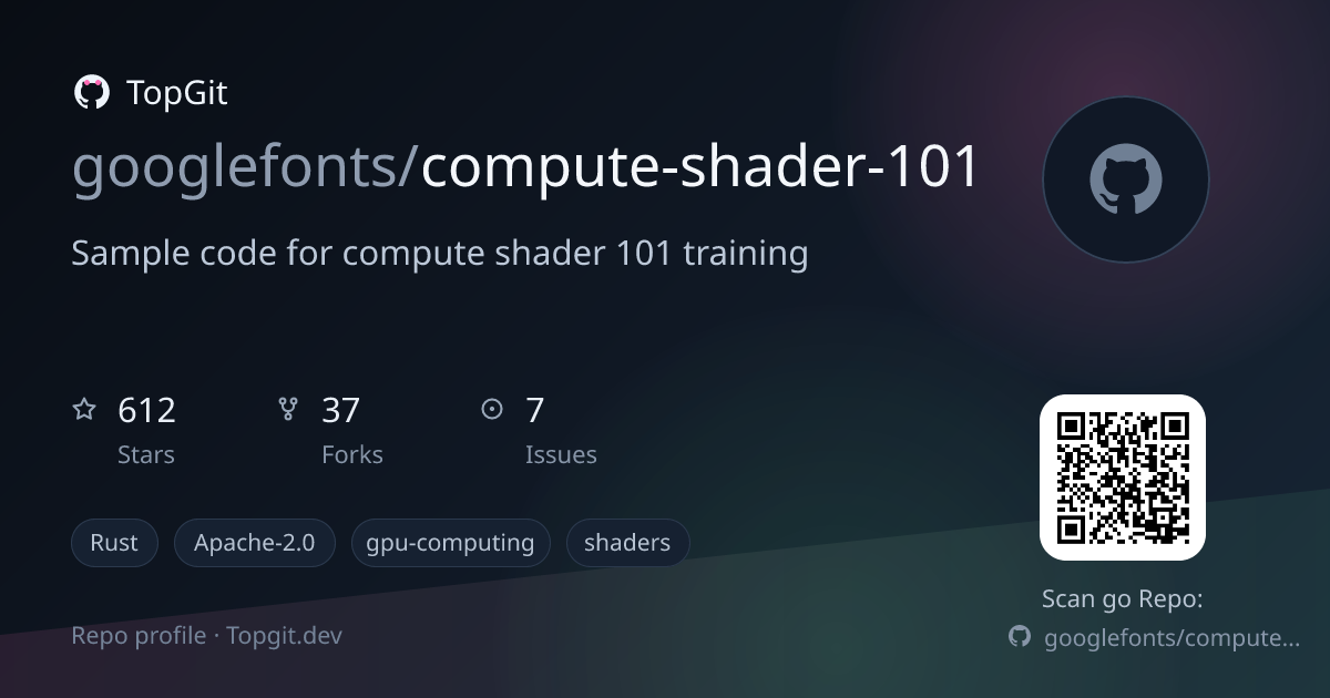 TopGit repo profile image for googlefonts/compute-shader-101