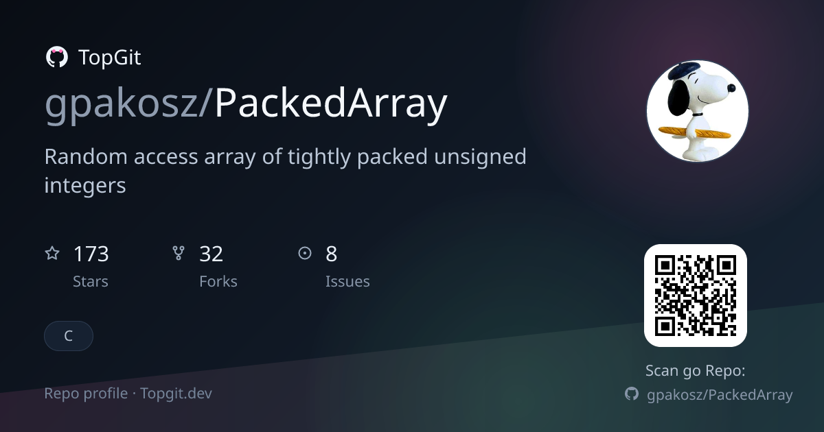 TopGit repo profile image for gpakosz/PackedArray