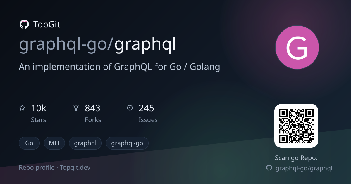 TopGit repo profile image for graphql-go/graphql