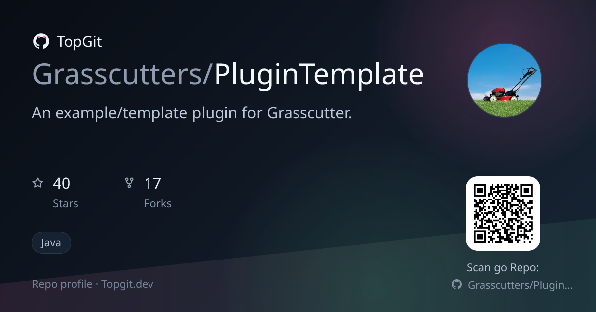 TopGit repo profile image for Grasscutters/PluginTemplate
