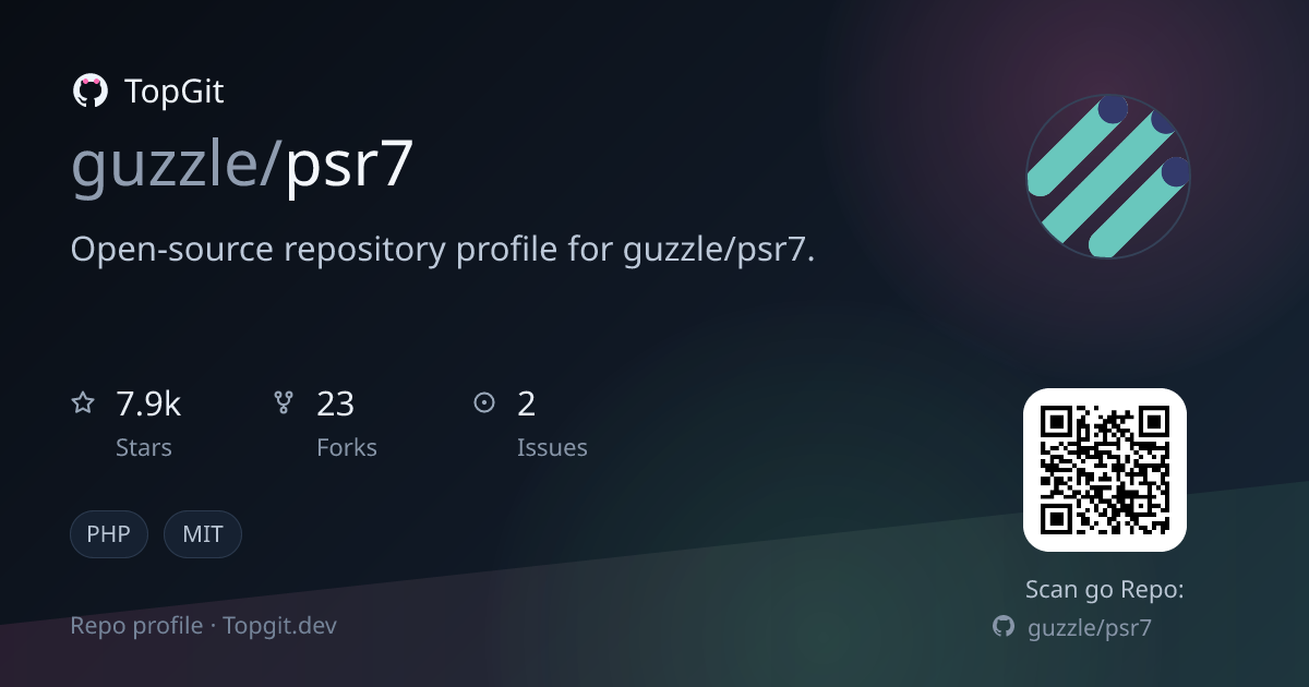 TopGit repo profile image for guzzle/psr7