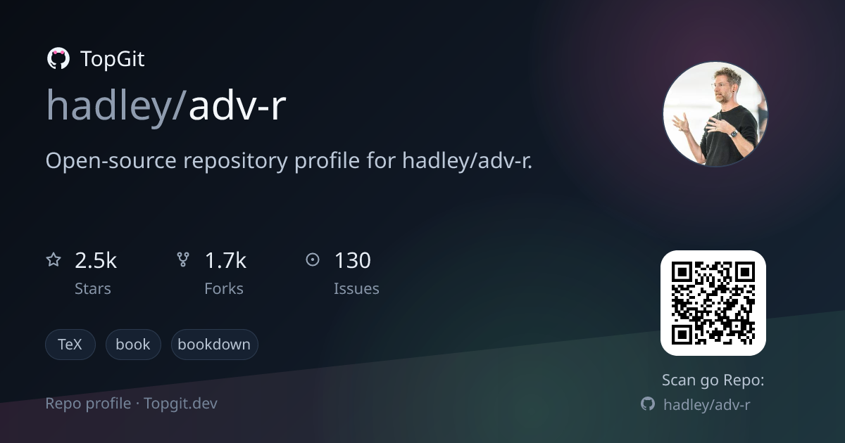 TopGit repo profile image for hadley/adv-r