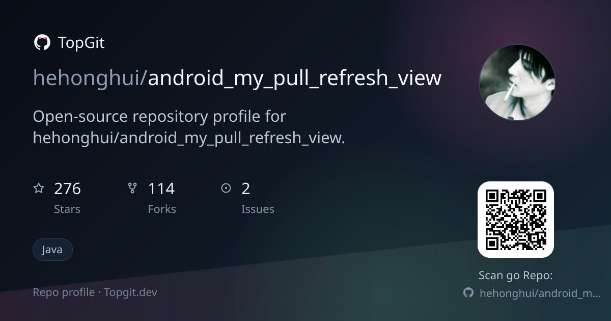 TopGit repo profile image for hehonghui/android_my_pull_refresh_view