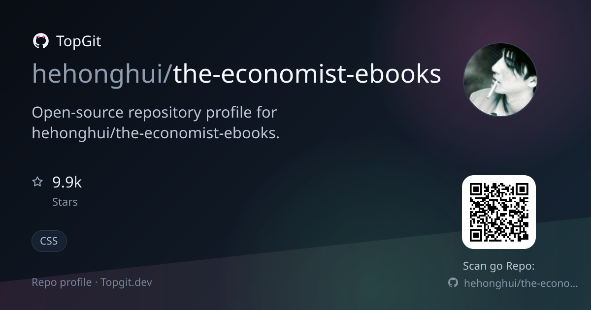 TopGit repo profile image for hehonghui/the-economist-ebooks