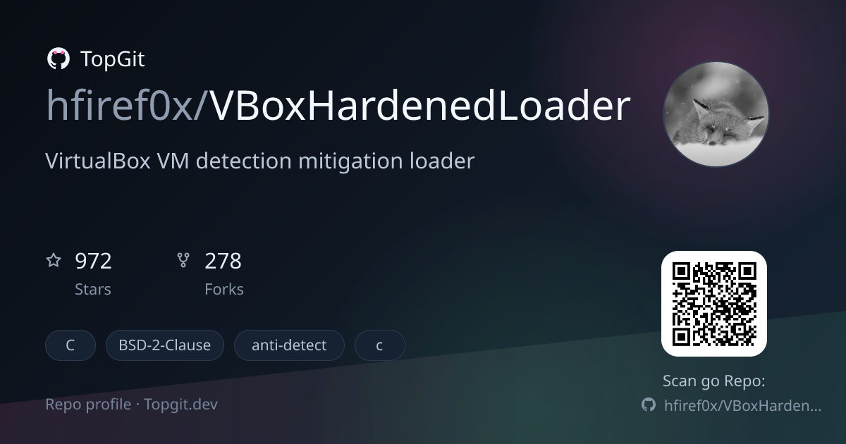 TopGit repo profile image for hfiref0x/VBoxHardenedLoader
