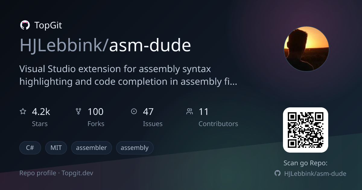 TopGit repo profile image for HJLebbink/asm-dude