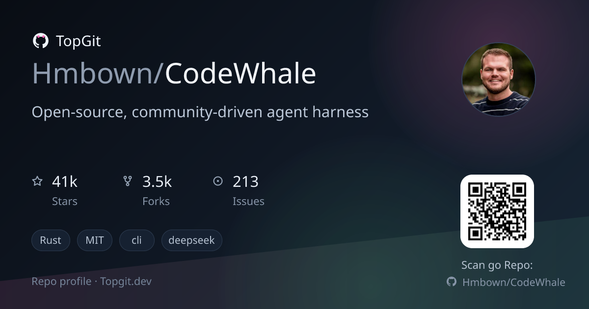 TopGit repo profile image for Hmbown/CodeWhale