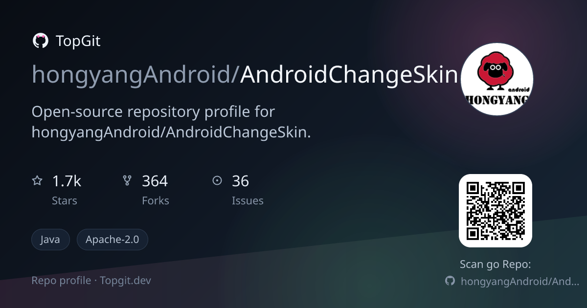 TopGit repo profile image for hongyangAndroid/AndroidChangeSkin