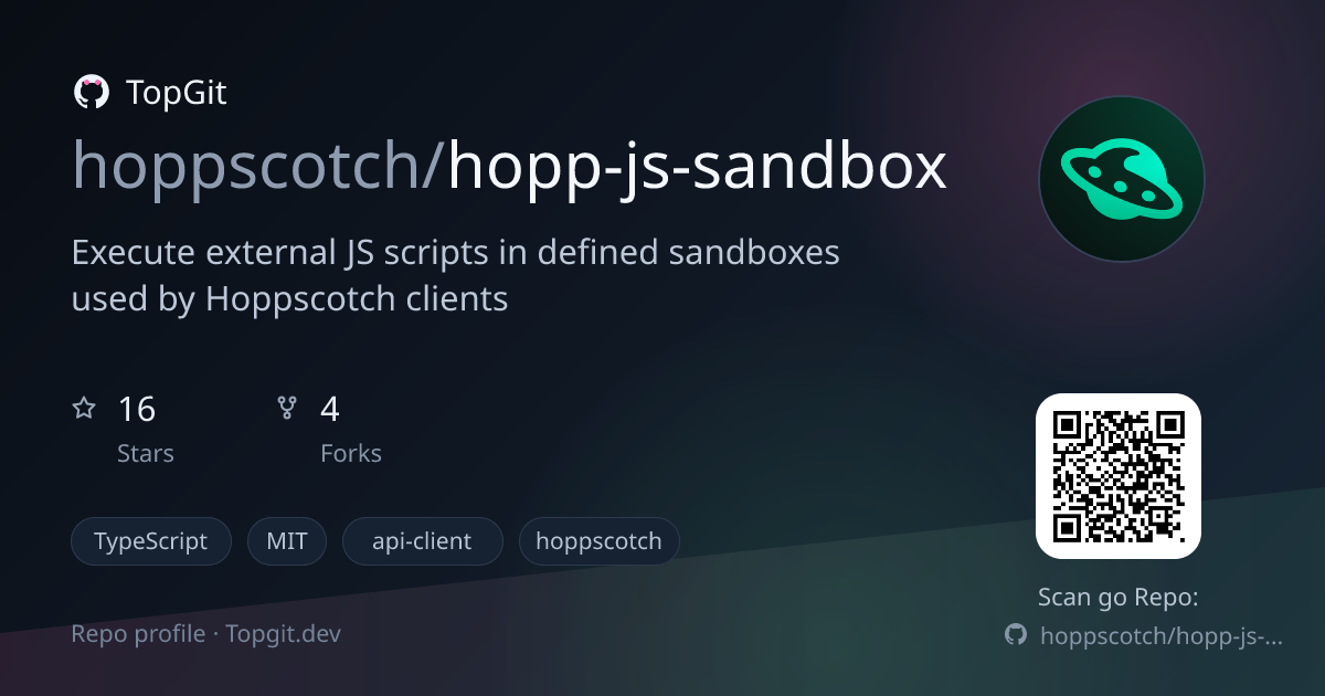 TopGit repo profile image for hoppscotch/hopp-js-sandbox