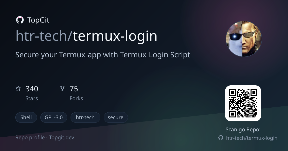 TopGit repo profile image for htr-tech/termux-login