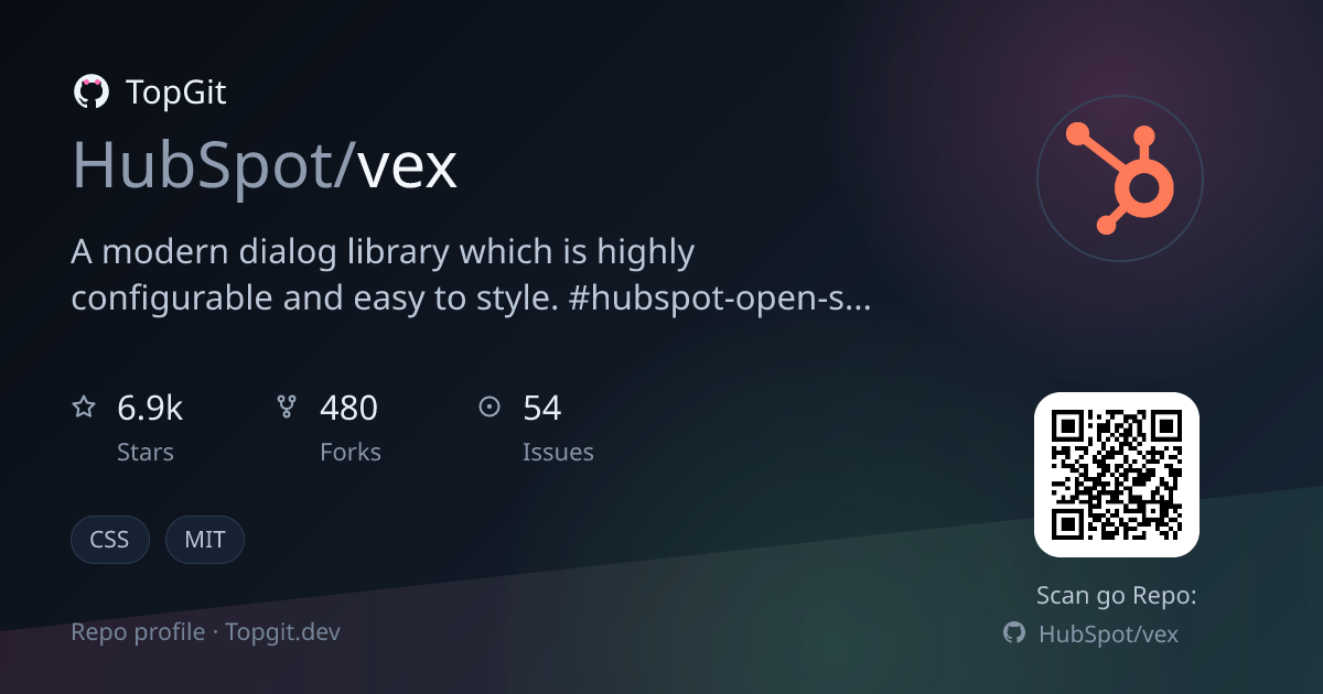 TopGit repo profile image for HubSpot/vex