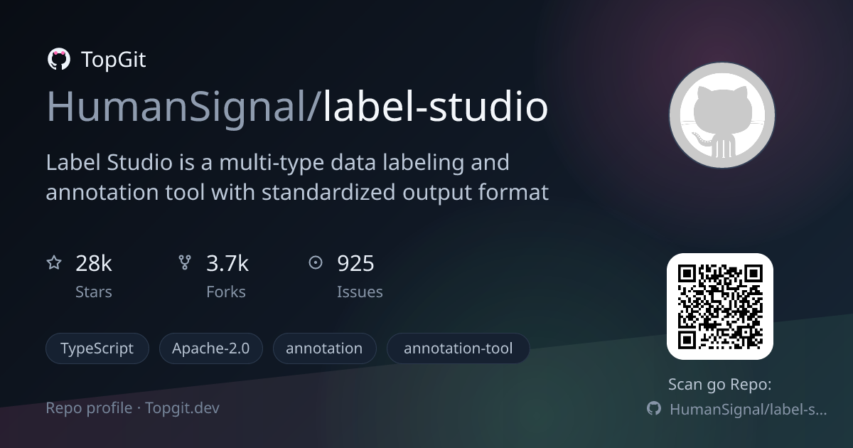 TopGit repo profile image for HumanSignal/label-studio