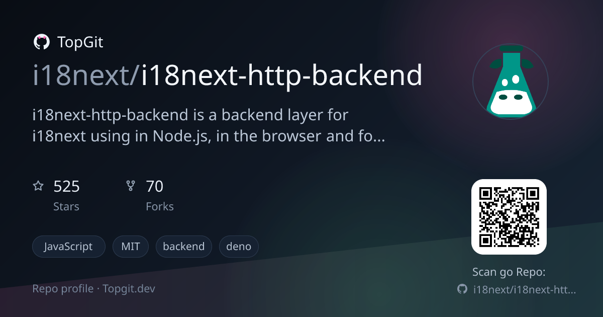 TopGit repo profile image for i18next/i18next-http-backend
