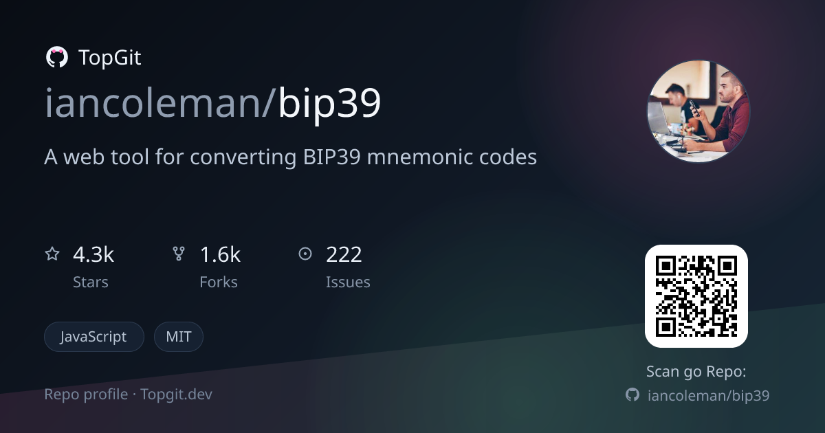 TopGit repo profile image for iancoleman/bip39