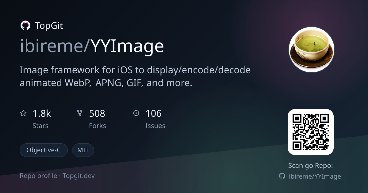 TopGit repo profile image for ibireme/YYImage