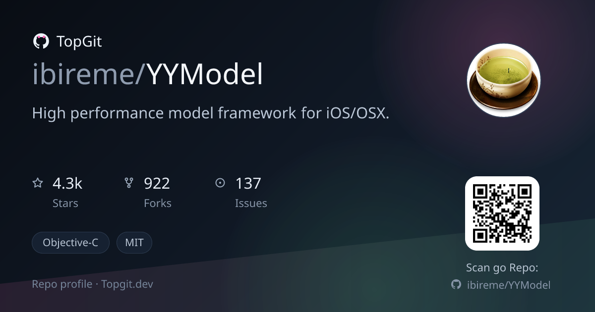 TopGit repo profile image for ibireme/YYModel