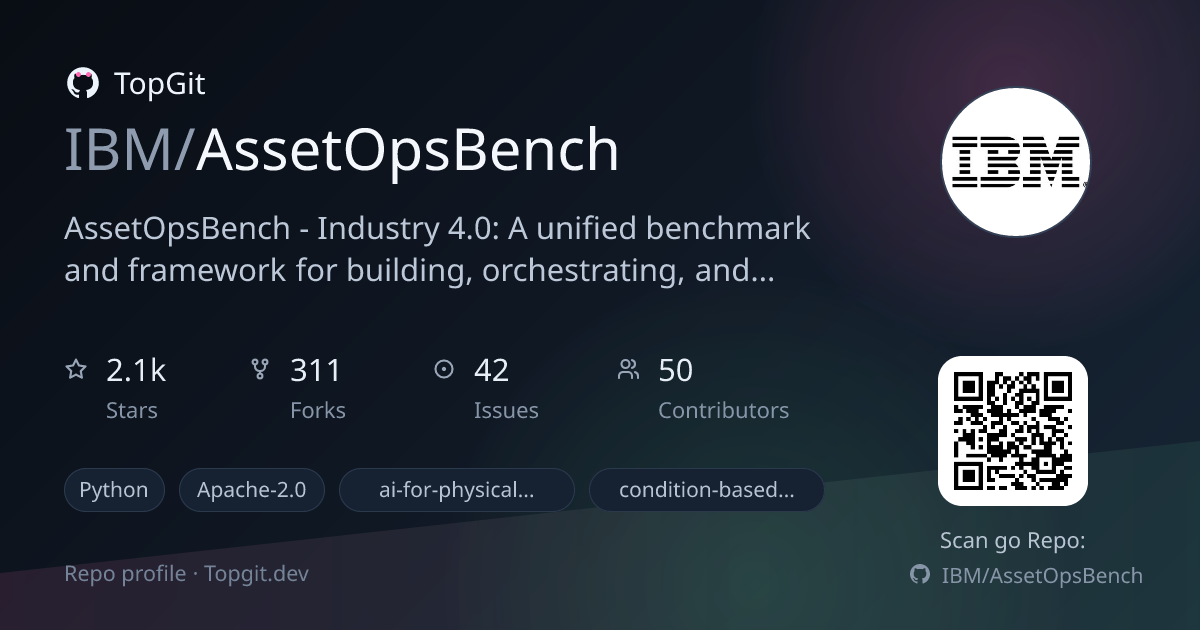 TopGit repo profile image for IBM/AssetOpsBench