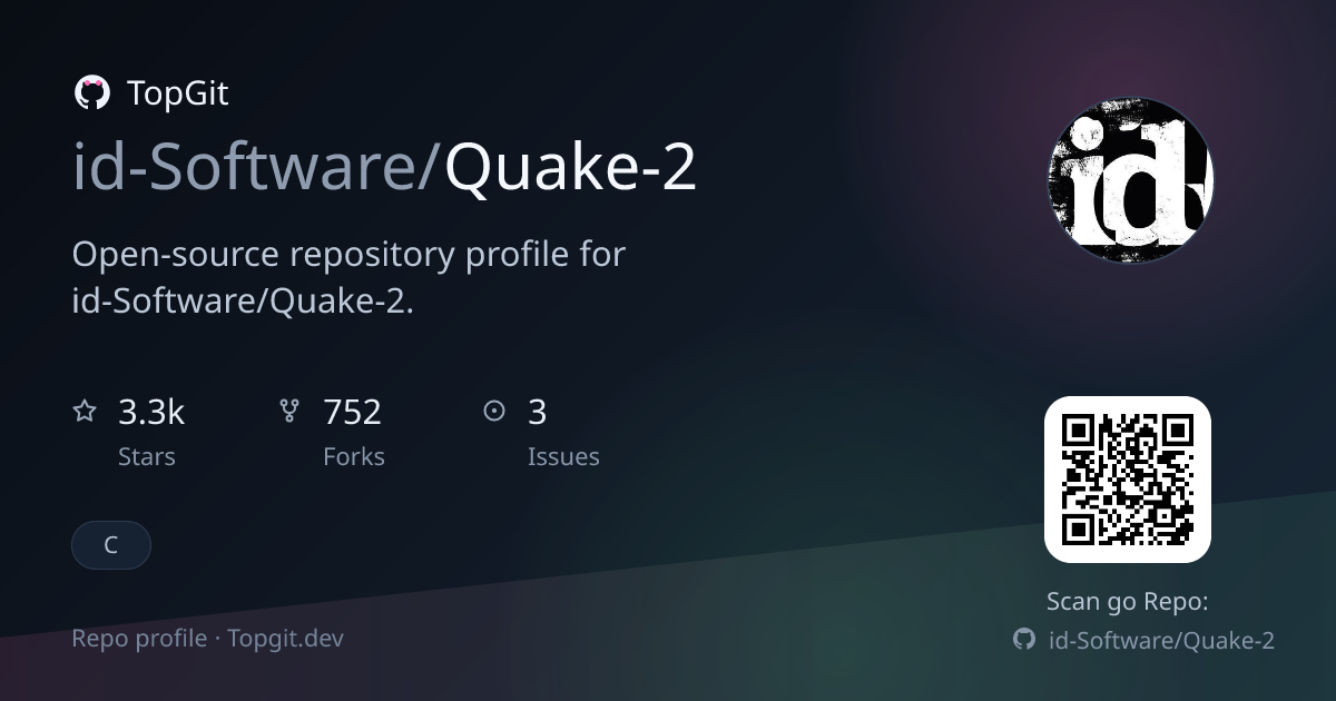 TopGit repo profile image for id-Software/Quake-2