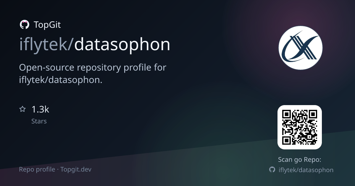 TopGit repo profile image for iflytek/datasophon