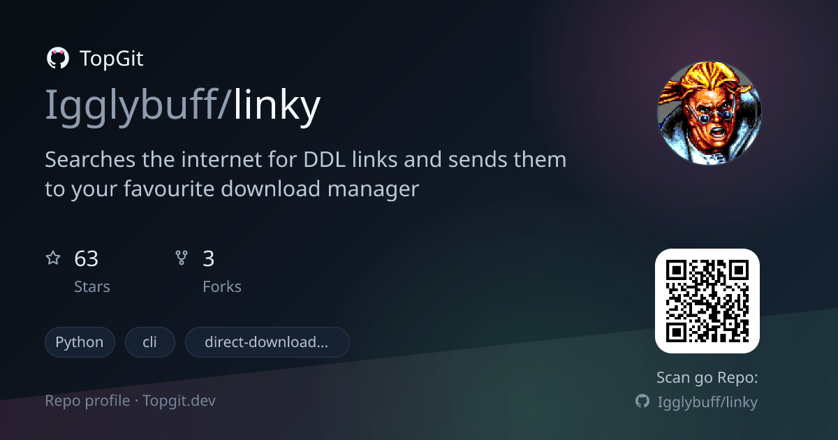 TopGit repo profile image for Igglybuff/linky