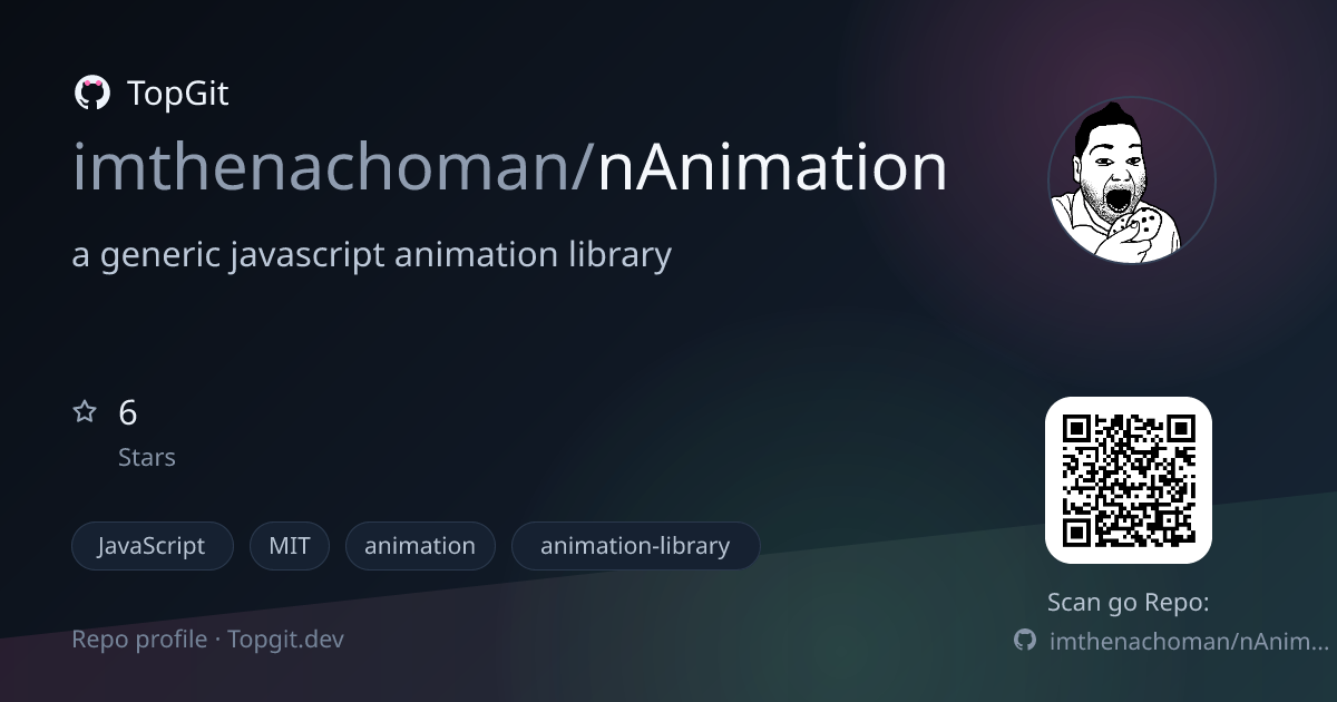 TopGit repo profile image for imthenachoman/nAnimation