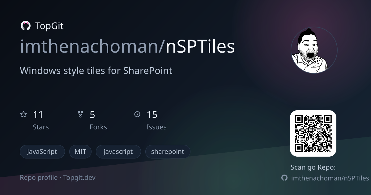 TopGit repo profile image for imthenachoman/nSPTiles