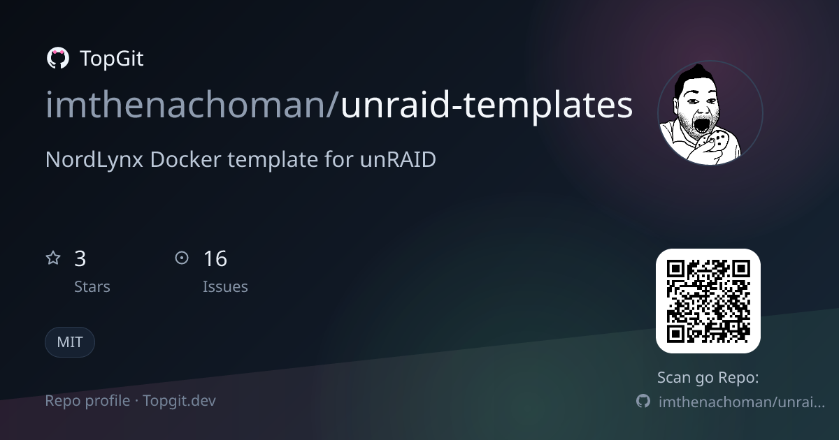 TopGit repo profile image for imthenachoman/unraid-templates