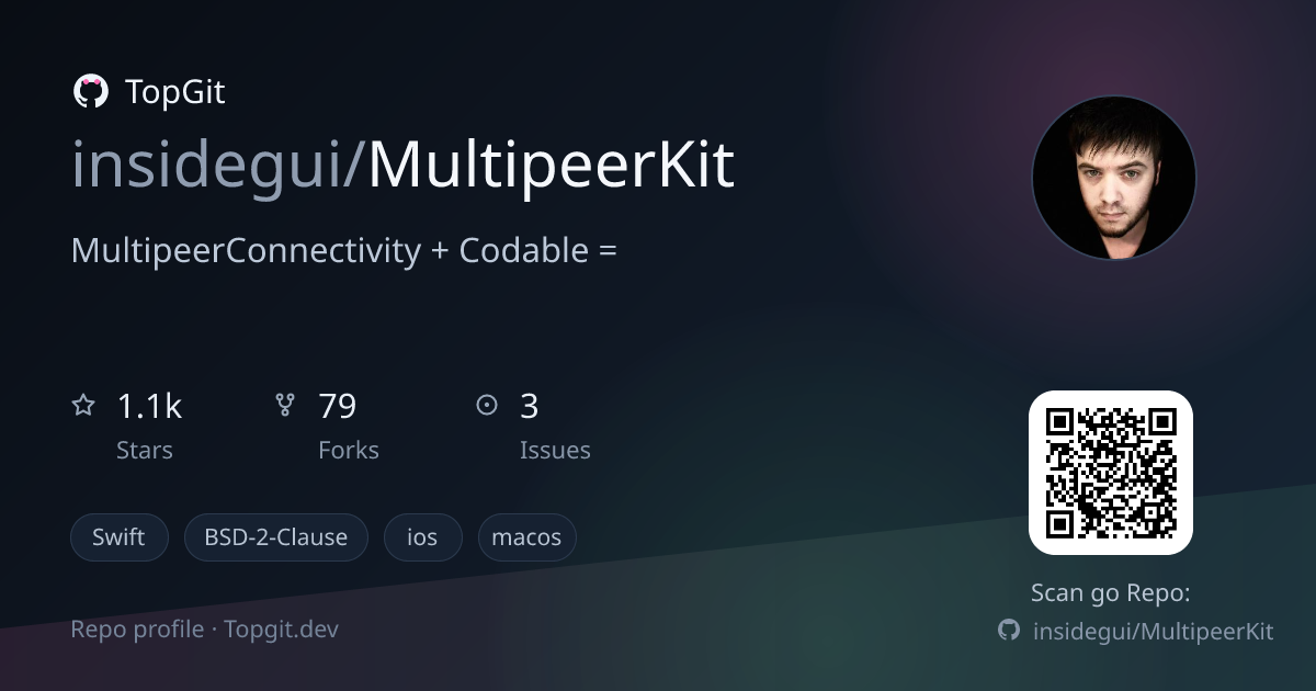 TopGit repo profile image for insidegui/MultipeerKit