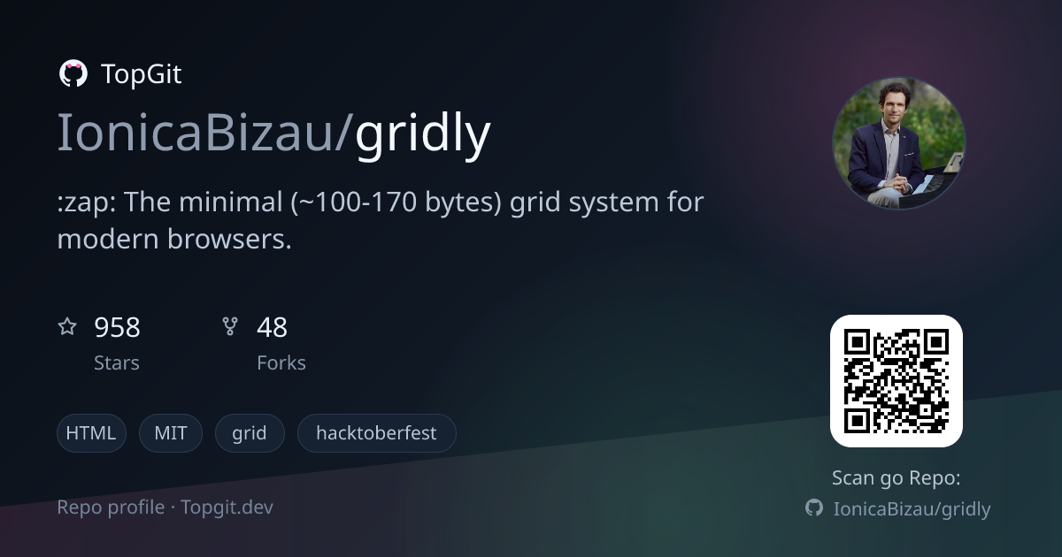 TopGit repo profile image for IonicaBizau/gridly
