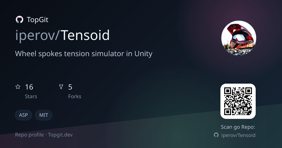 TopGit repo profile image for iperov/Tensoid