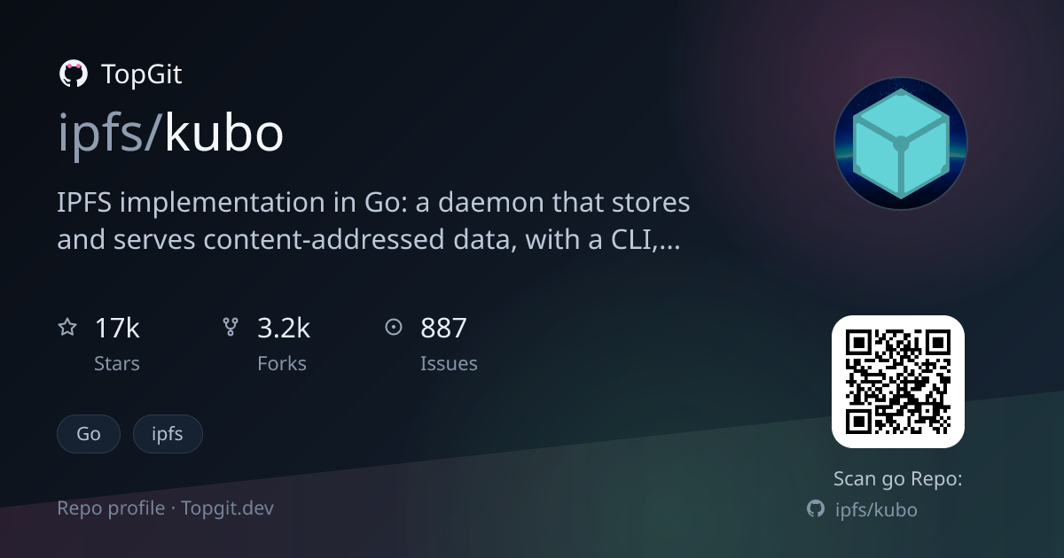 TopGit repo profile image for ipfs/kubo