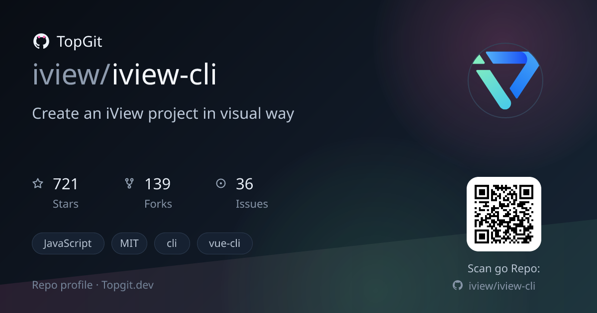 TopGit repo profile image for iview/iview-cli