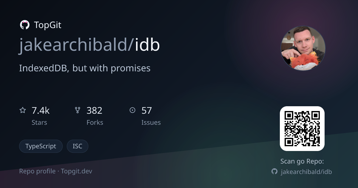 TopGit repo profile image for jakearchibald/idb