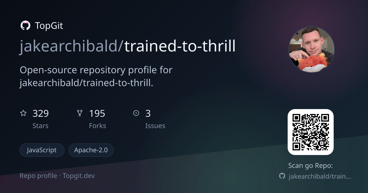TopGit repo profile image for jakearchibald/trained-to-thrill