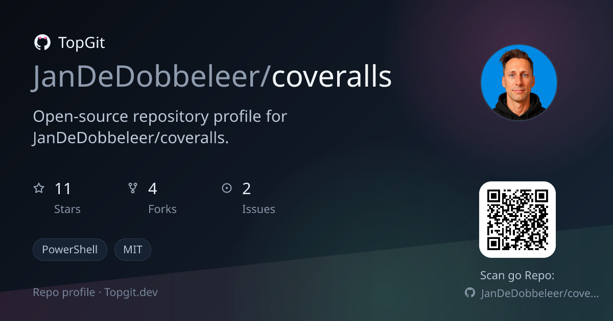 TopGit repo profile image for JanDeDobbeleer/coveralls