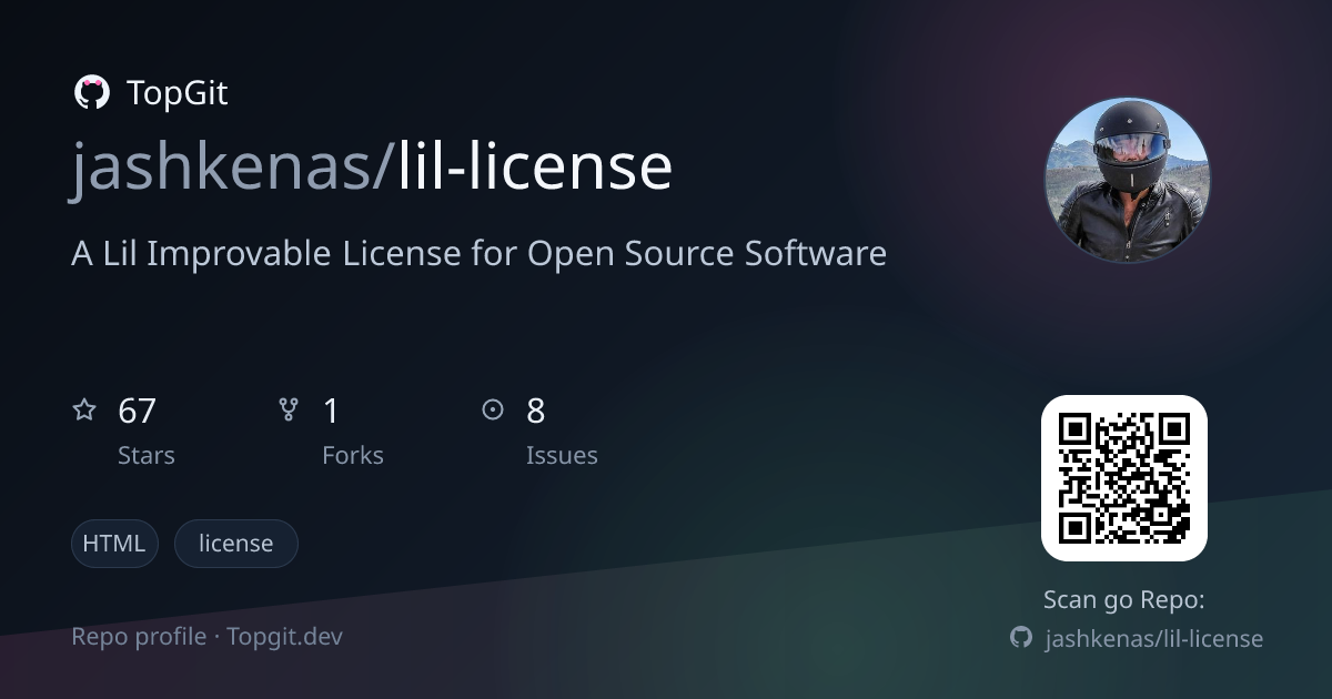 TopGit repo profile image for jashkenas/lil-license