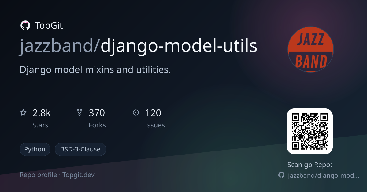 TopGit repo profile image for jazzband/django-model-utils